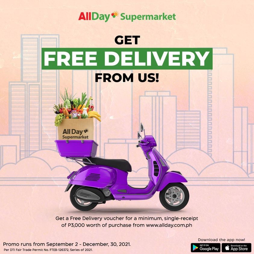 Get FREE Delivery from us! at All Day